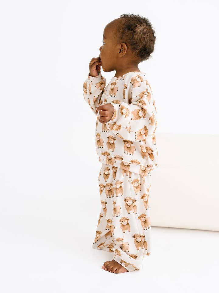 Little One Shop - Wholesale Top & Pant Set - Baby - Mini Highland Sweatsuit2