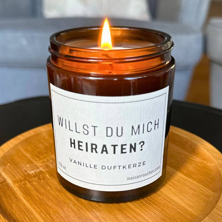 Willst Du Mich Heiraten? - Duftkerze für den Großhandel von Maison Rouchon