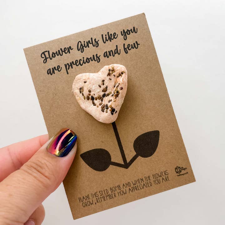 Blomsterpiger som dig er dyrebare og få frøbomber for engroshandel hos Dios Designs