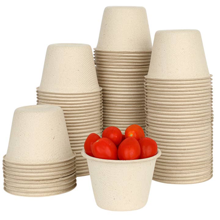 Brheez - Wholesale Condiment/Dip Bowl - Plant fiber portion cups