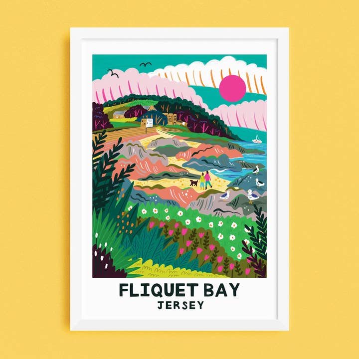 Fliquet Bay - Jersey Print for wholesale by Lauren Radley