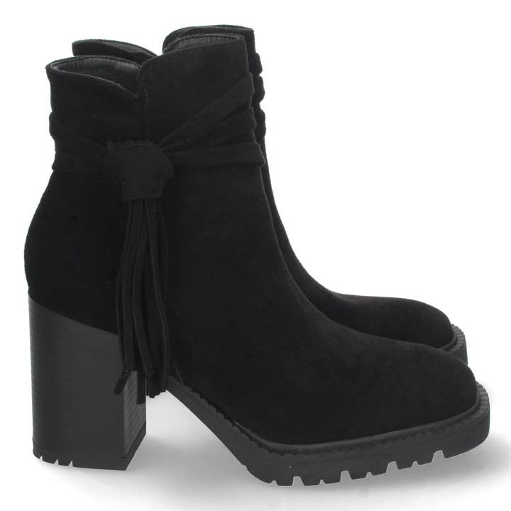 Women's Boot with Comfortable Heel and Fringes for wholesale by Brideluxe Mayorista