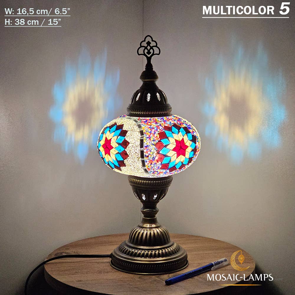 Mosaic Lamps - Vendita all'ingrosso Lampada da scrivania/d'accento - Lampada da tavolo grande a globo con mosaico turco, Marrakec, oltre 10 colori41
