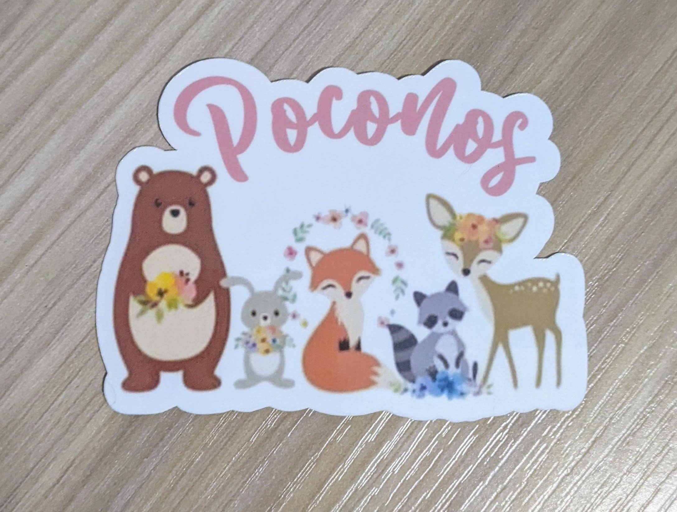 Made By Scratch Crafts - Wholesale Sticker - Woodland Critters Poconos sticker0