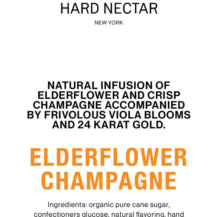 Hard Nectar - Wholesale Lollipop - Elderflower Champagne  Lollipop 5 pc Gift-set  | vegan candy