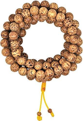 Mandala Crafts - Wholesale Prayer Beads Necklace - Mandala Crafts Natural Wood 108 Mala Prayer Beads Necklace, Bracelet from for Meditation, Yoga26