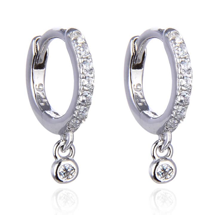 BO Mini-Creolen mit Zargenfassung für den Großhandel von ELLA JEWELS PARIS