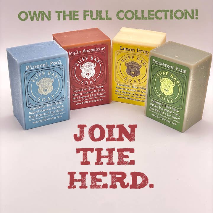Big Crazy Buffalo - Wholesale Bar Soap - Mineral Pool Bison Tallow Soap Bar - 4oz