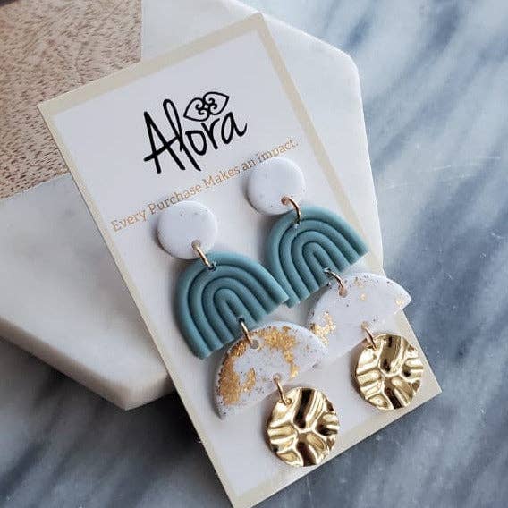Sasha Polymer Clay Earrings for wholesale by Alora Boutique Inc.