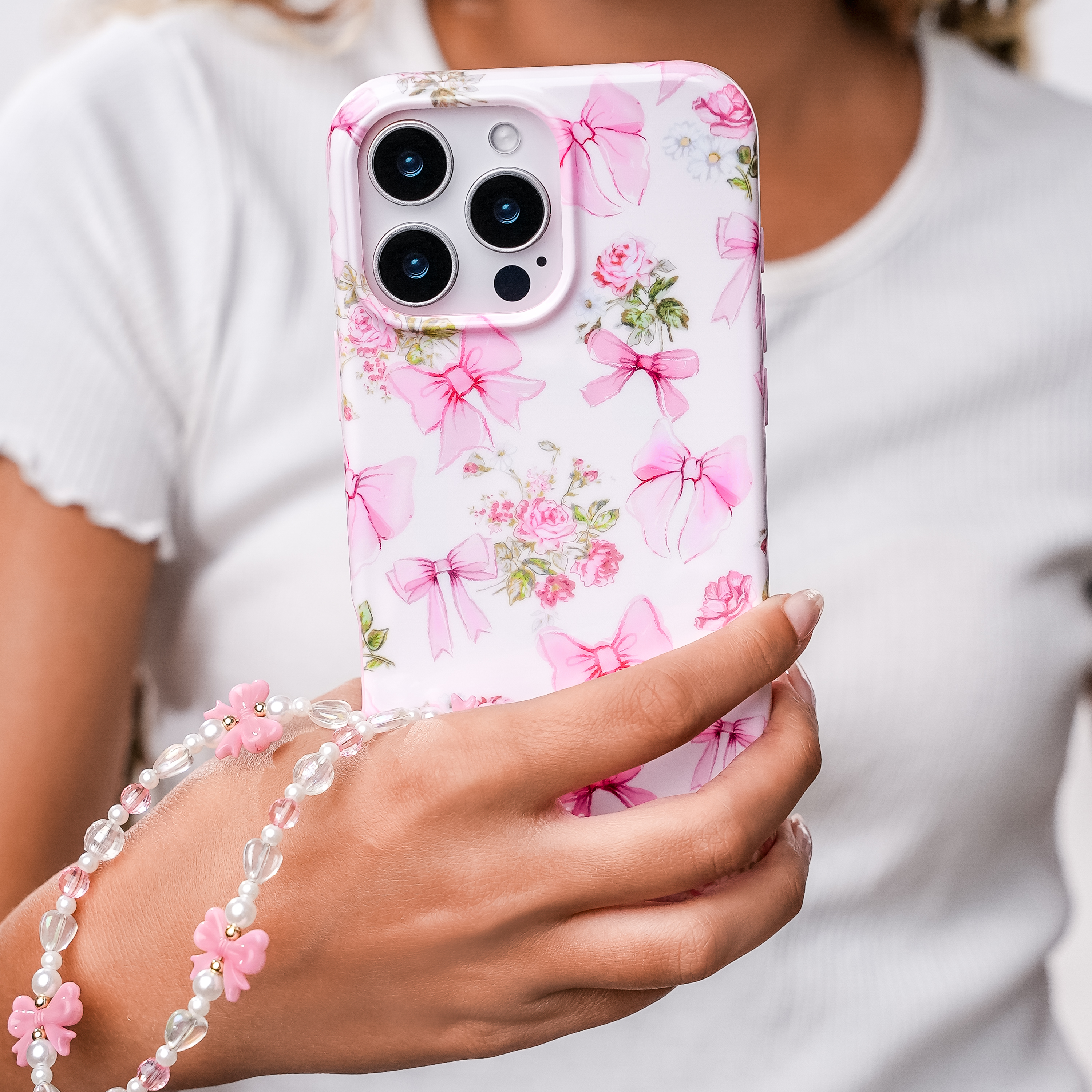 VELVET CAVIAR - Wholesale Phone Case - Women's - iPhone 16 Pro Max MagSafe Case - Posie Pink Bow4