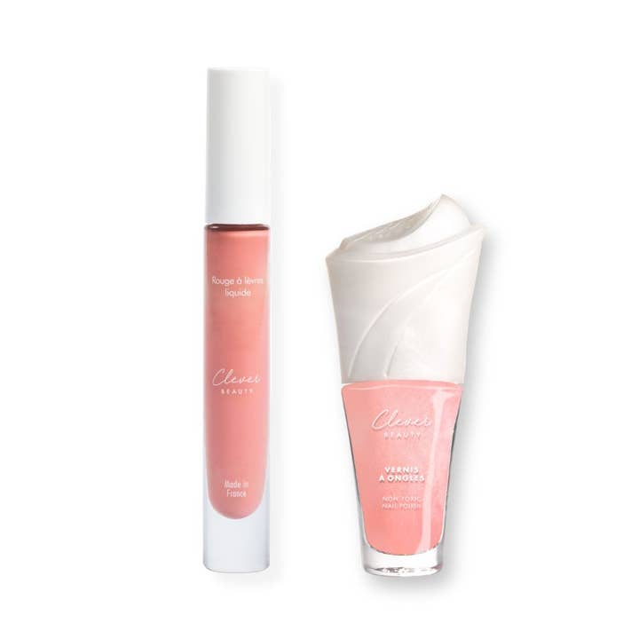 Duo Rose - Lábios e unhas por atacado de CLEVER BEAUTY