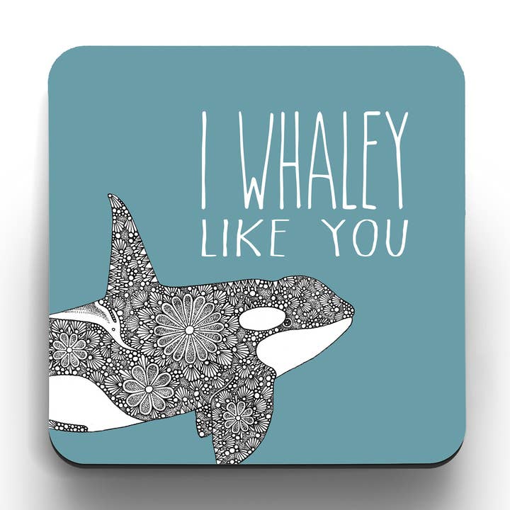 Coaster - I Whaley Like You for wholesale by Little Dot Creations