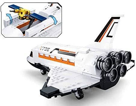 Texas Toy Distribution - Wholesale Building Set - Kids - Space Shuttle Building Brick Construction Kit (231 Pcs)3