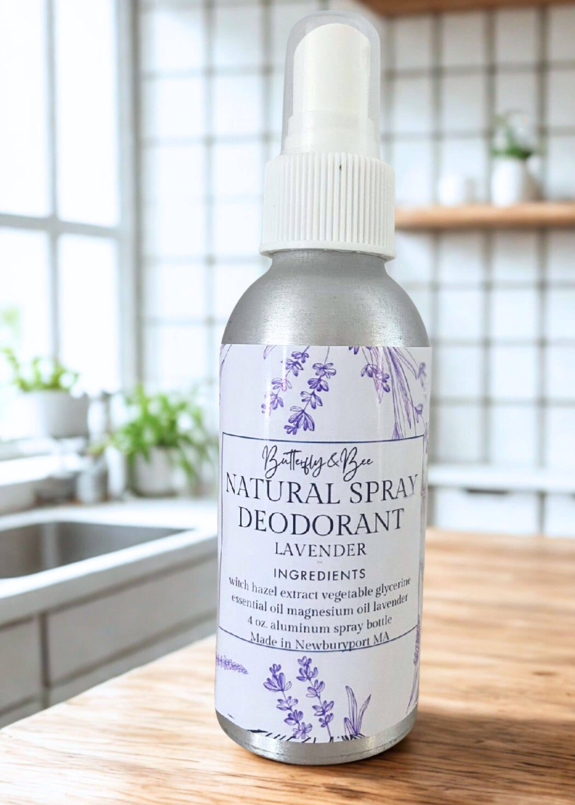 Butterfly&Bee - Wholesale Deodorant - Unisex - All Natural Aluminum-Free Spray Deodorant2