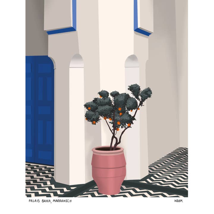 KRAM - Wholesale Poster - Bahia Palace poster, Morocco1