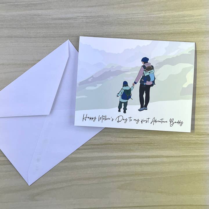 Happy Mother's Day to My First Adventure Buddy Card for wholesale by Sea Spray AK