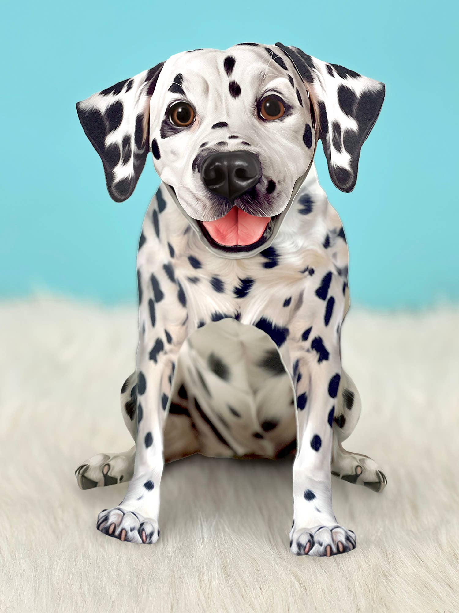 FreshCut Paper LLC - Wholesale Everyday Greeting Card - Dalmatian (6 Pop-up Greeting Cards)0