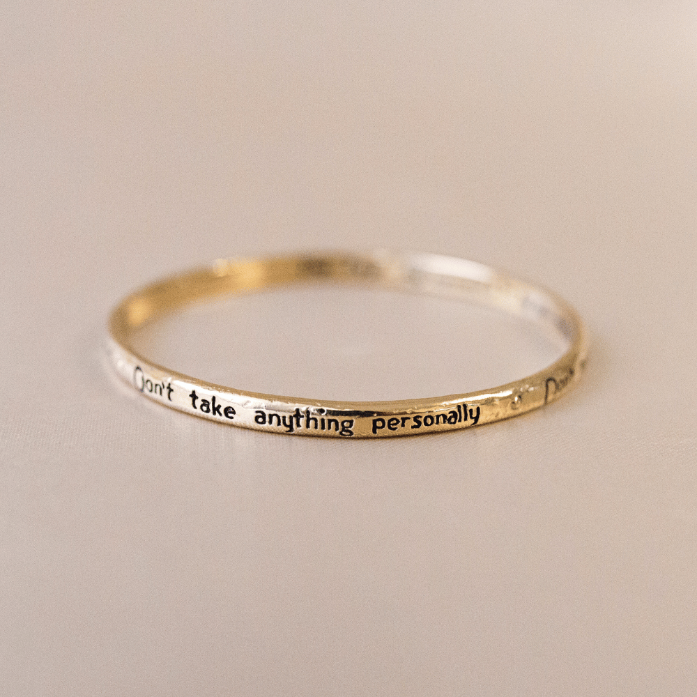 Jewelry Evolution - Wholesale Bangle Bracelet - The Four Agreements Bangle17
