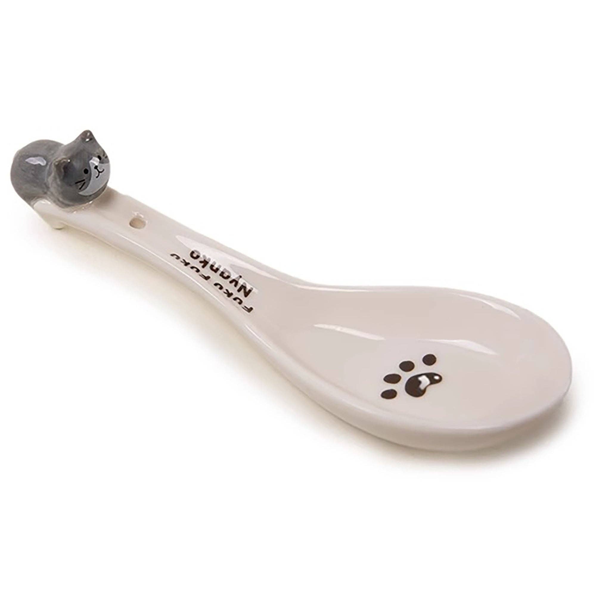 MinoCraft - Wholesale Table Spoon (Cutlery) - Porcelain Spoon with Cute Kitten Pattern2