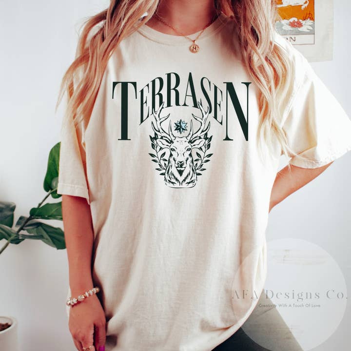 Originelles Design, Terrasen-Sweatshirt, Throne of Glass Pullover, Geschenk für das Rhysand-Fangirl, ACOTAR Merch, Aelin Galathynius-Shirt für den Großhandel von AFAdesignsCo
