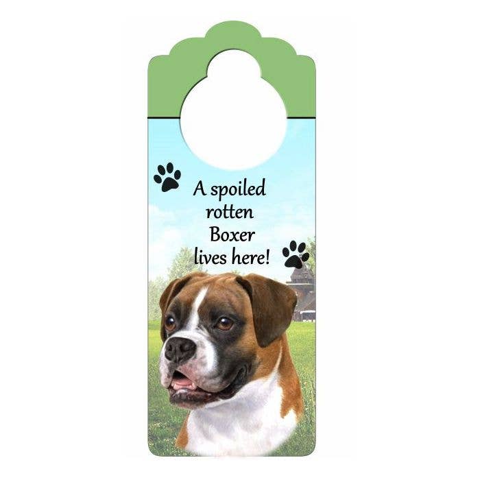 Boxer Uncropped Doorknob Notes for wholesale by E&S Pets
