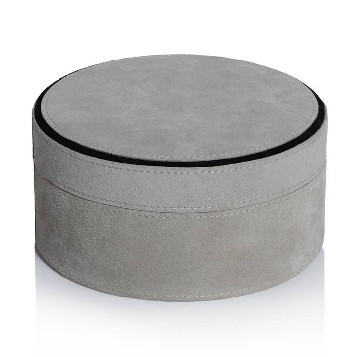 Arden Suede Leather Decorative Box for wholesale by Zodax