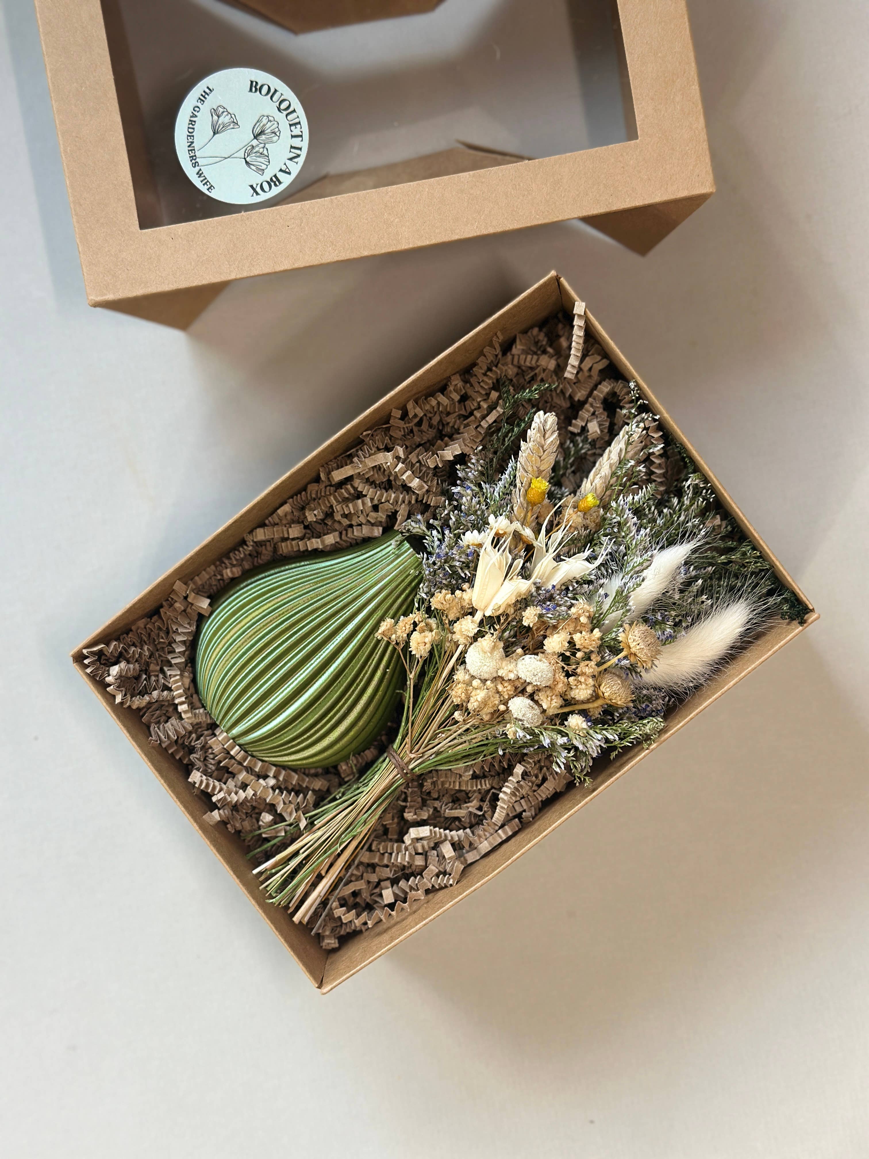 The Gardeners Wife - Wholesale Vase -  Bouquet in a Box — Dried Floral Bouquet + Vase Gift Set 40