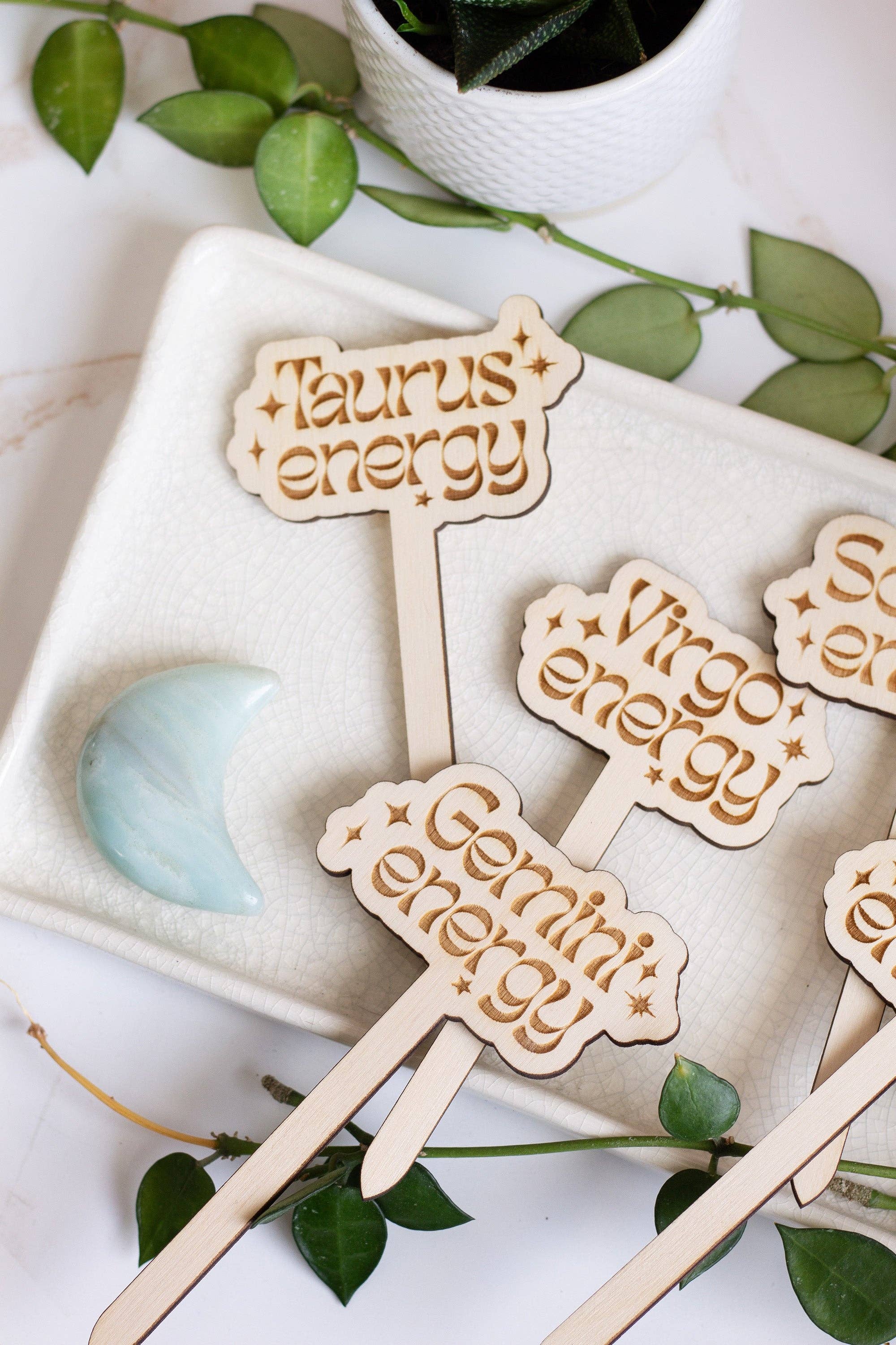 The Print Pantry - Wholesale Garden/Lawn Stake - Astrological Sign Wooden Plant Markers9