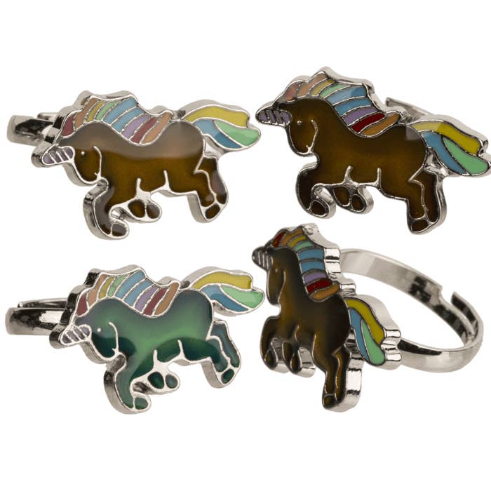 Bague d'humeur, Licorne, taille unique, pour la vente par Out of the blue KG