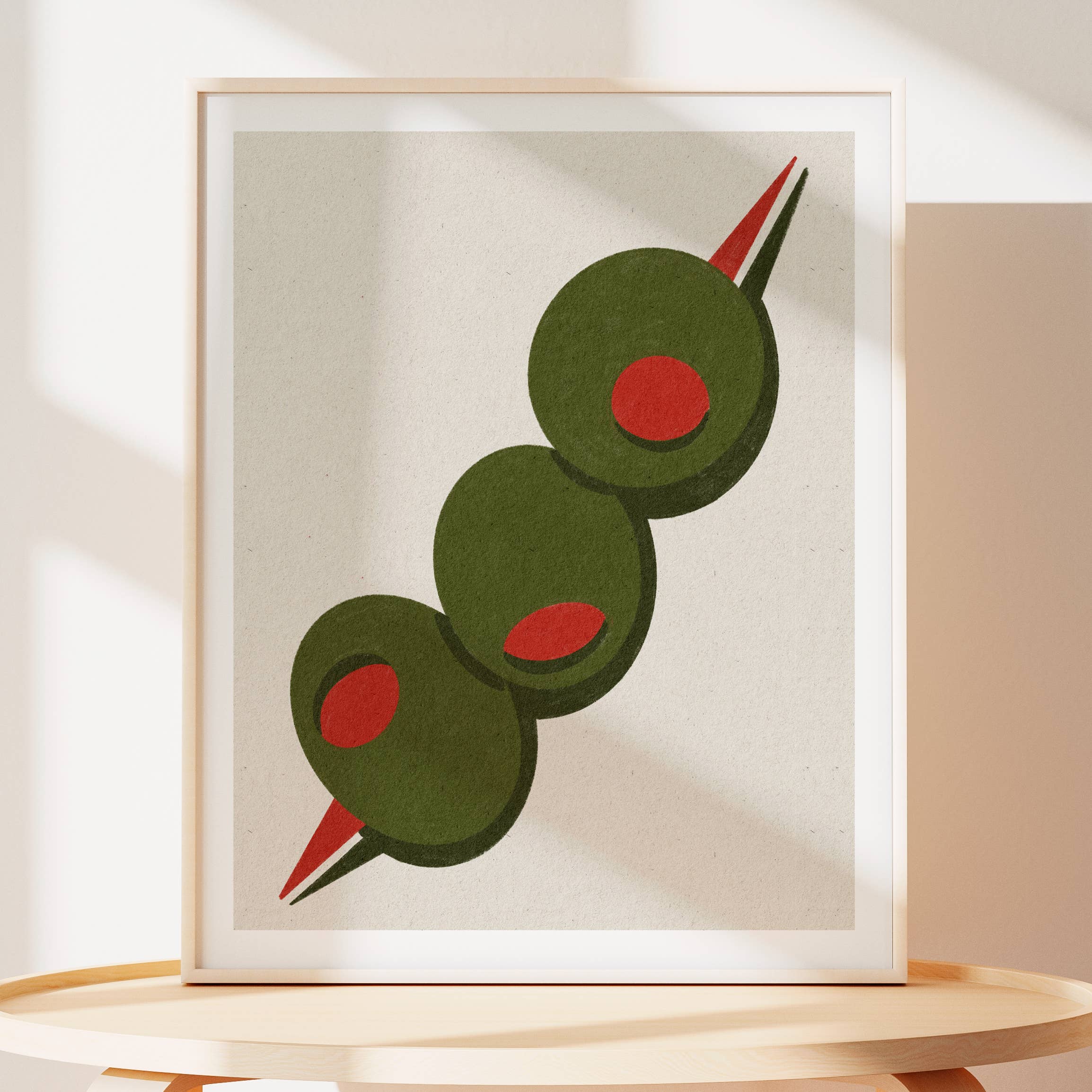 Ev Mat Studio - Wholesale Art Print - Olives On A Toothpick Art Print1
