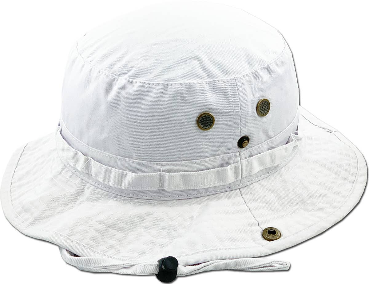 KBETHOS - Wholesale Bucket hat – Unisex - Solid Boonie Hat With String (Fitted)72