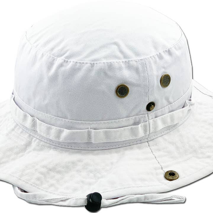 KBETHOS - Wholesale Bucket hat – Unisex - Solid Boonie Hat With String (Fitted)72