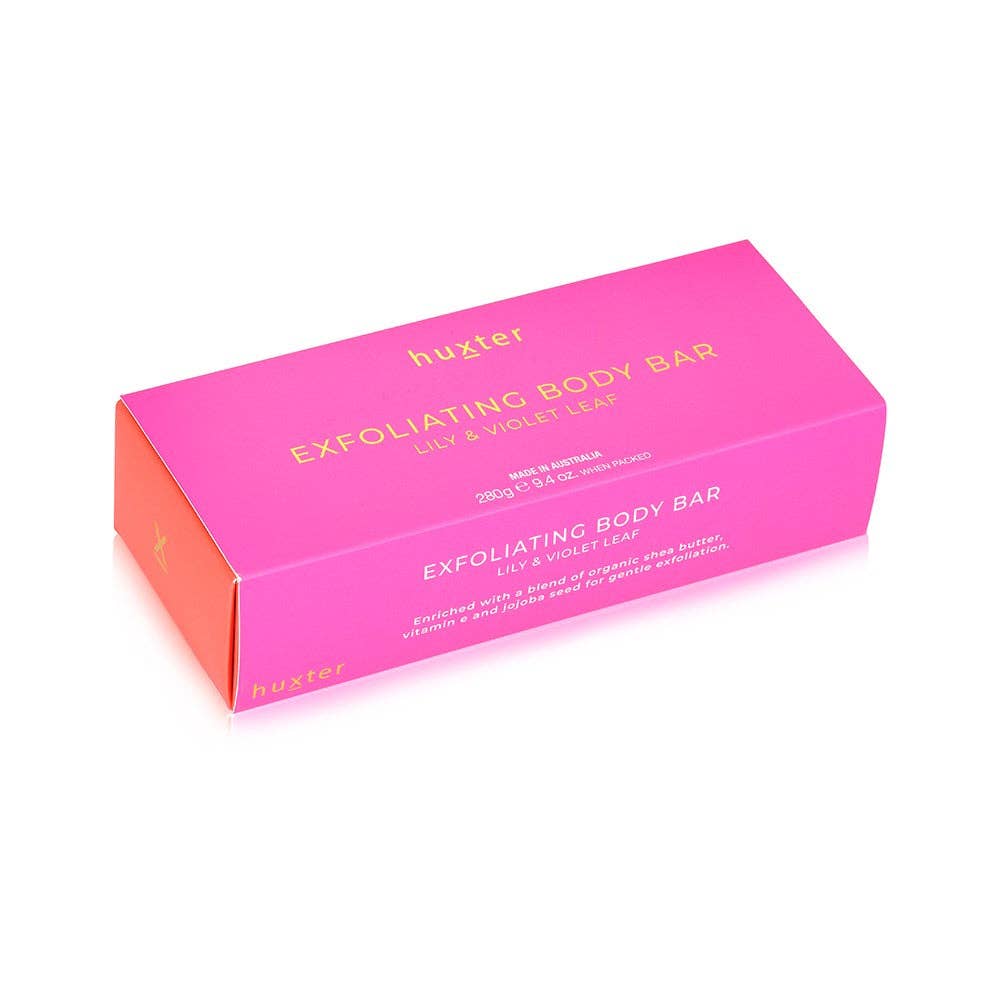 Huxter - Wholesale Bar Soap - Exfoliating Body Bar 280gm | Lily & Violet Leaf