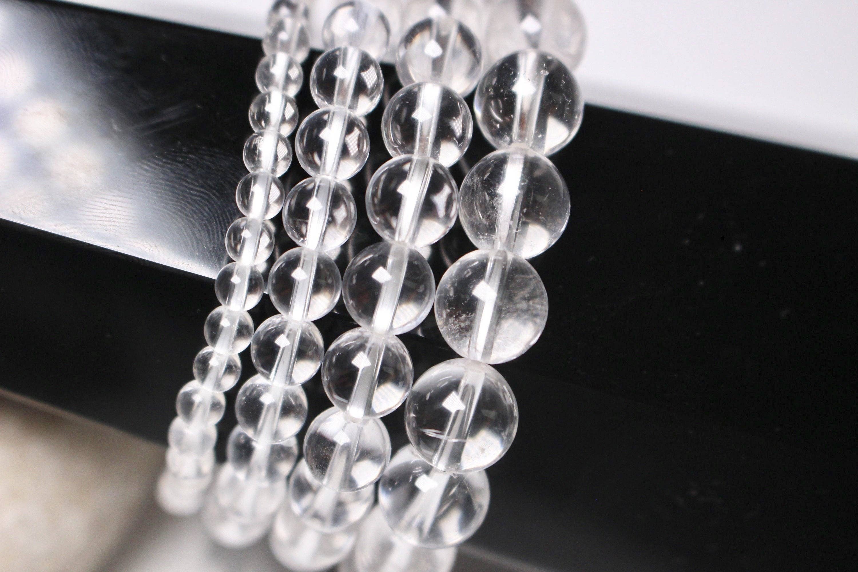 Foliesbijoux - Vente Bracelet de perles - Bracelet Cristal de roche A1