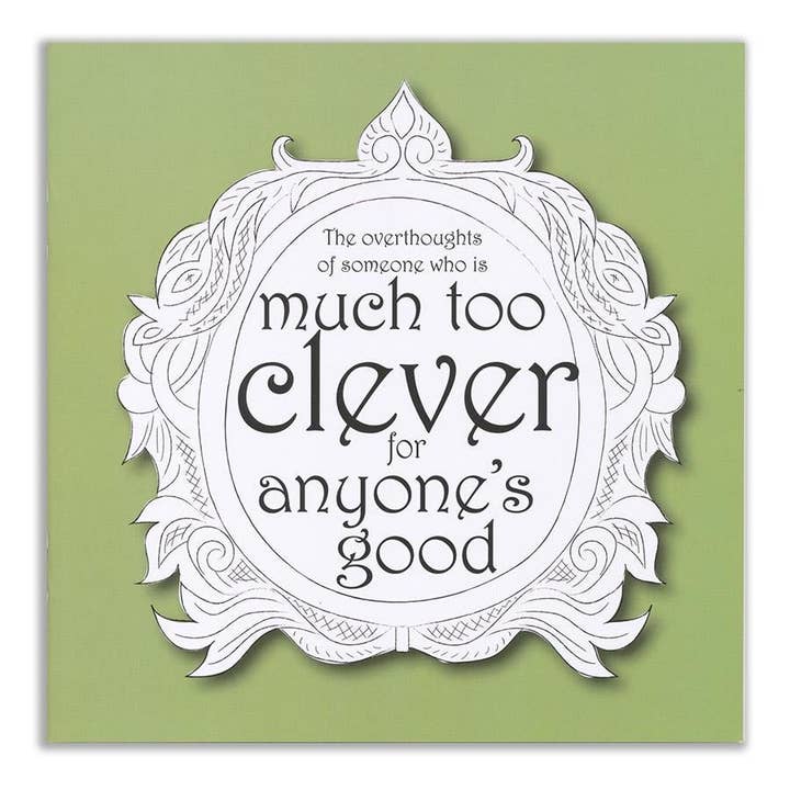 Much Too Clever for Anyone's Good - Notebook & Pin Badge Set for wholesale by Two Little Boys