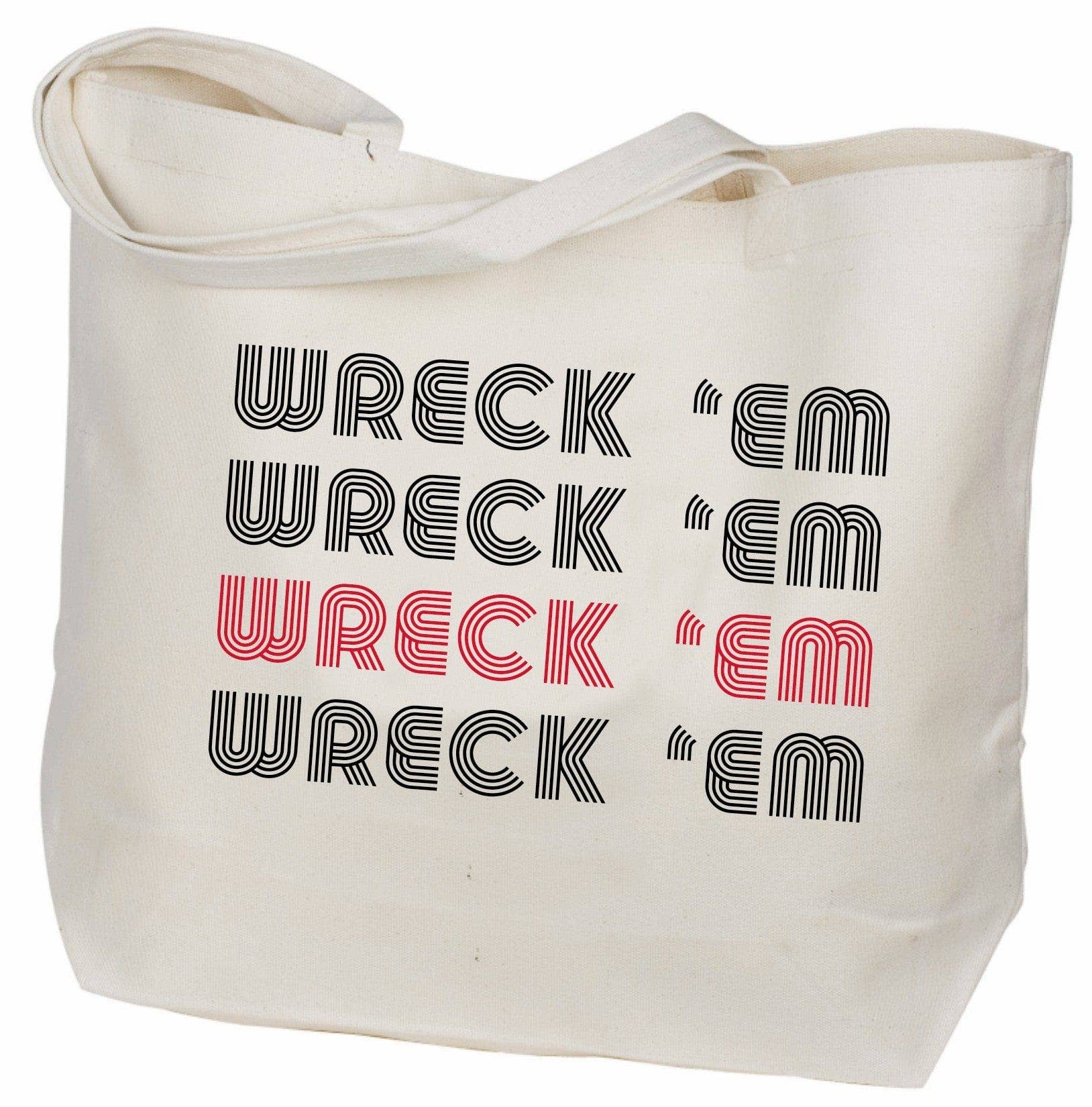 Desden - Wholesale Draagtas - Dames - Retro canvas draagtas - Texas Tech