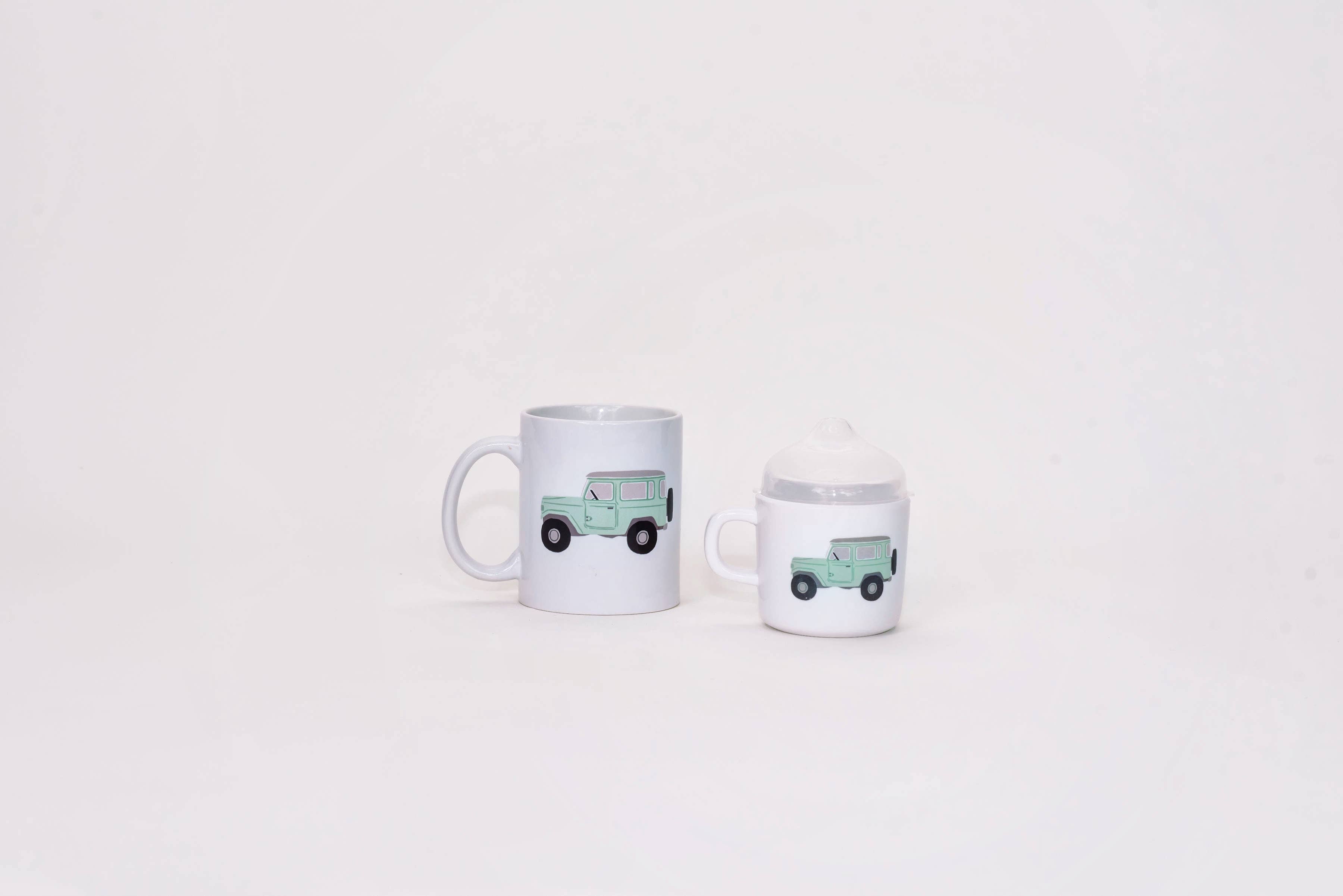 Helmsie - Wholesale Drinking Glass/Cup - Kids & Baby - Vintage Truck Sippy Cup4