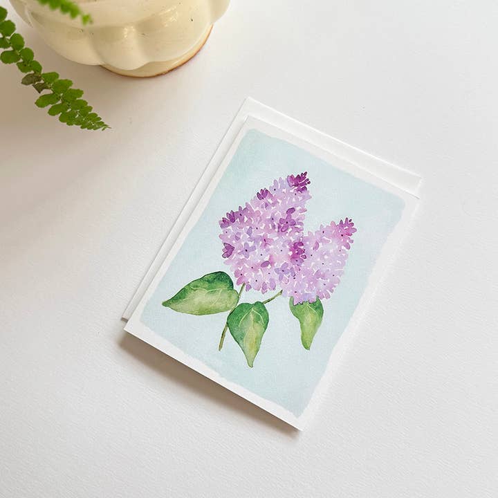 Kathryn Voss Design - Wholesale Everyday Greeting Card - Lilac Greeting Card2