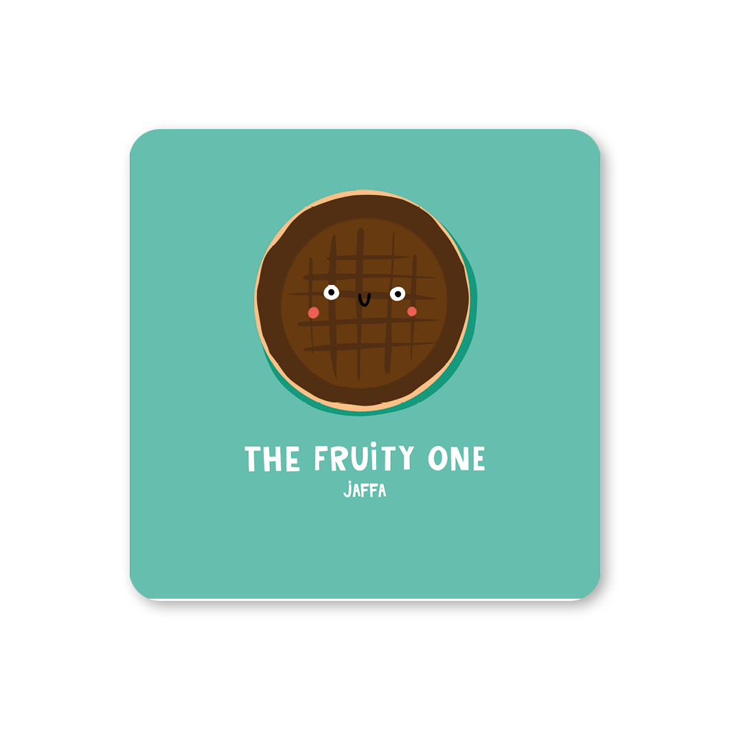 Lucy Maggie Designs – wholesale Coasters – Jaffa Cake Biscuit Coaster0