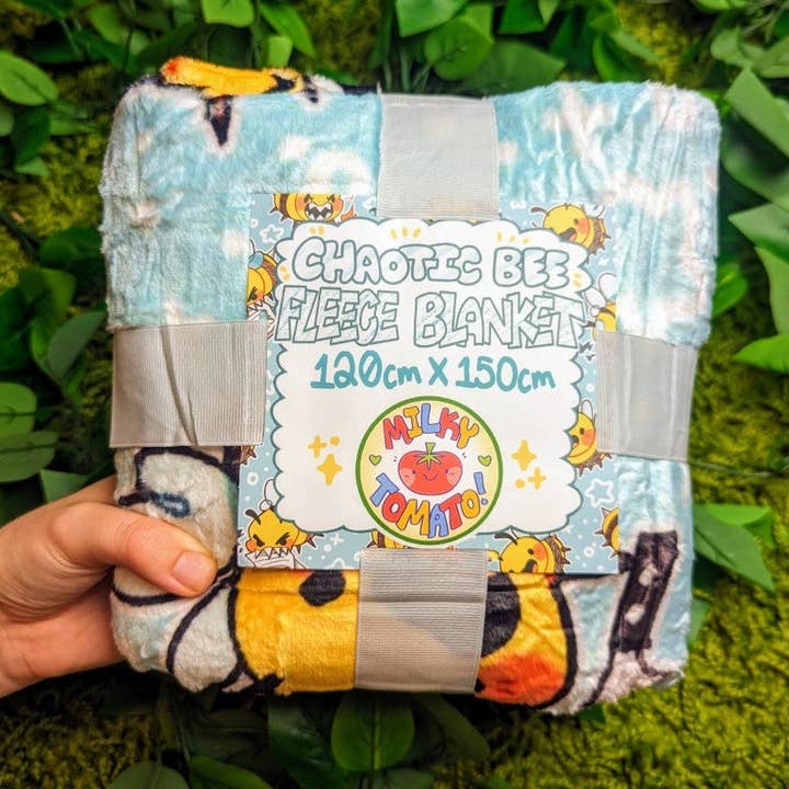 Chaotic Bees Throw Blanket for wholesale by Milky Tomato
