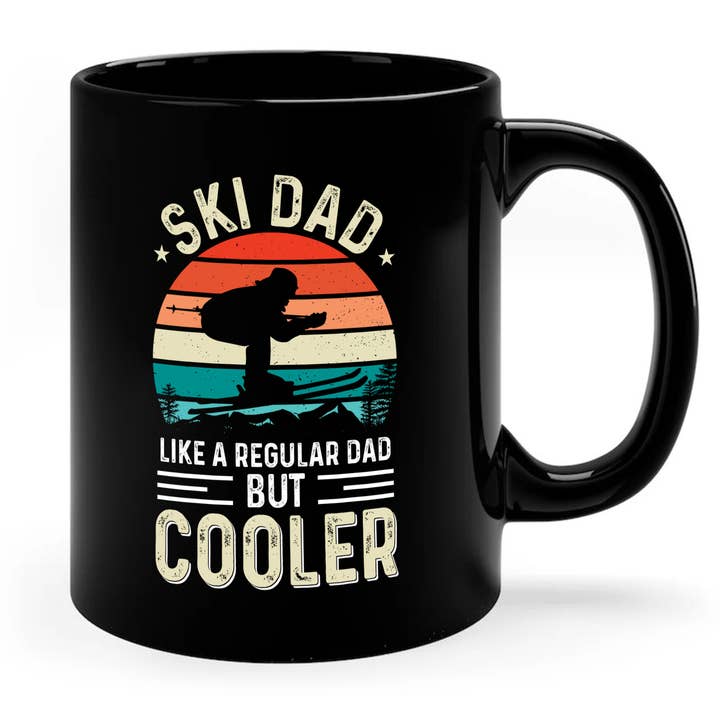 Ski Dad Like A Regular Dad But Cooler Mug, Ski Dad Mug Gift for wholesale by byMerryWorks
