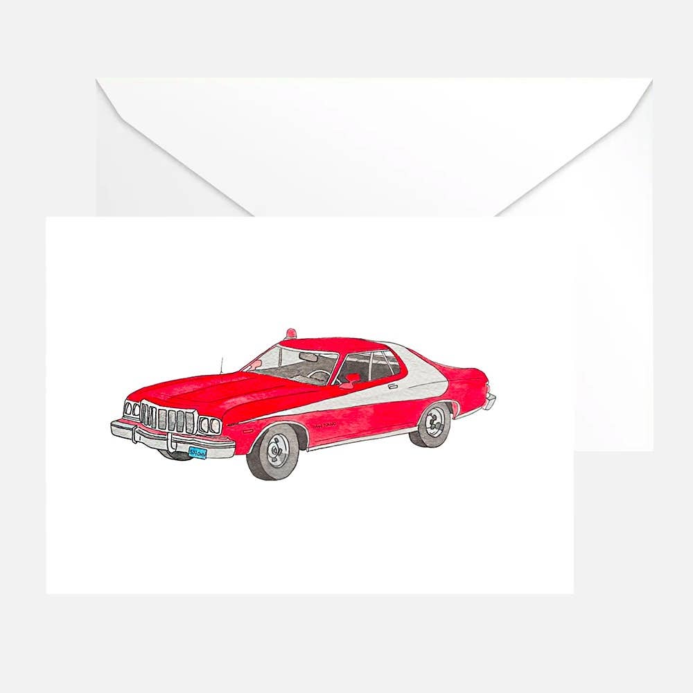 Titlee - Vente Carte de vœux classique - Carte simple "Ford Gran Torino" + enveloppe0