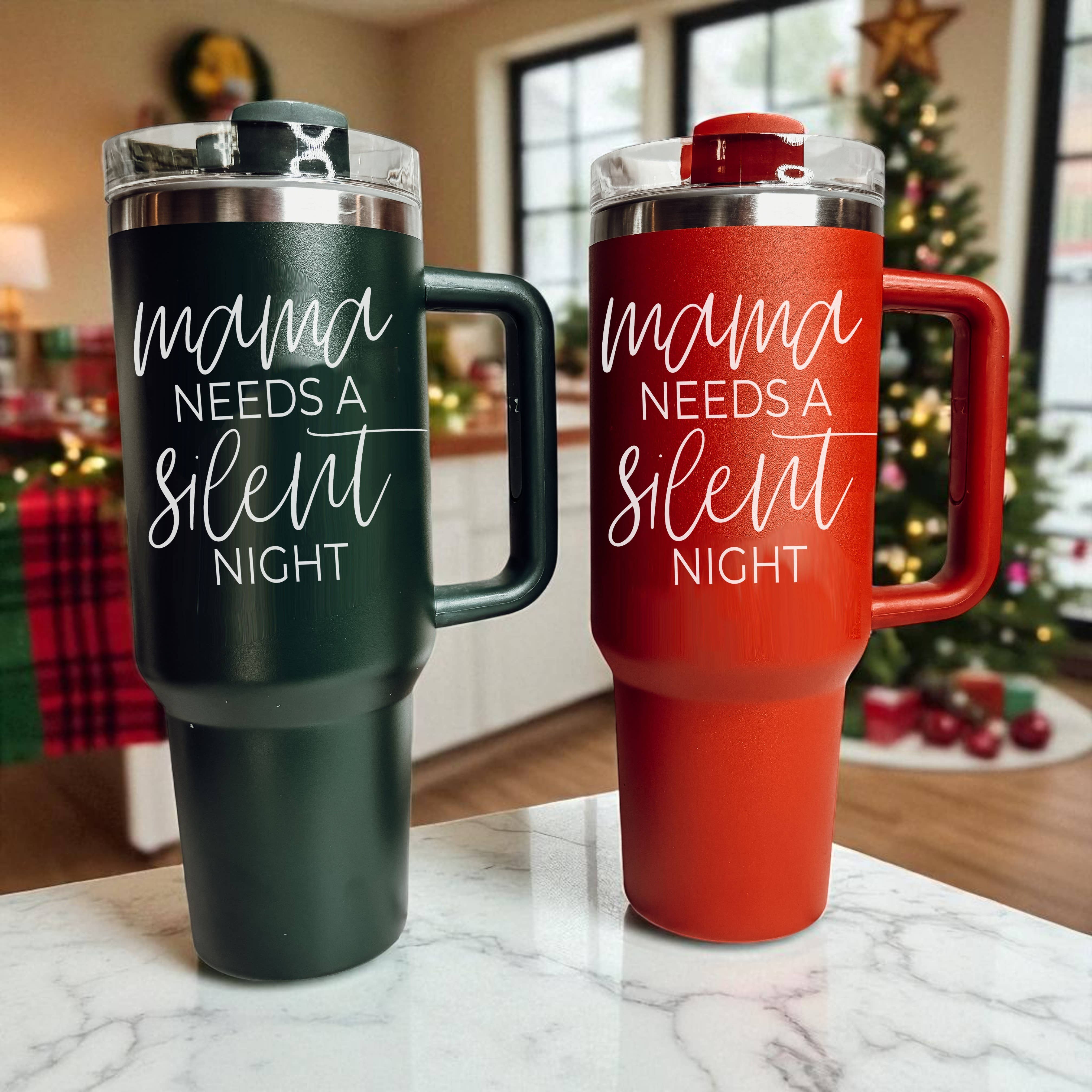 Gia Roma - Wholesale Insulated Mug/Tumbler - Funny Christmas Coffee Mugs, Red Holiday Tumblers With Straw4
