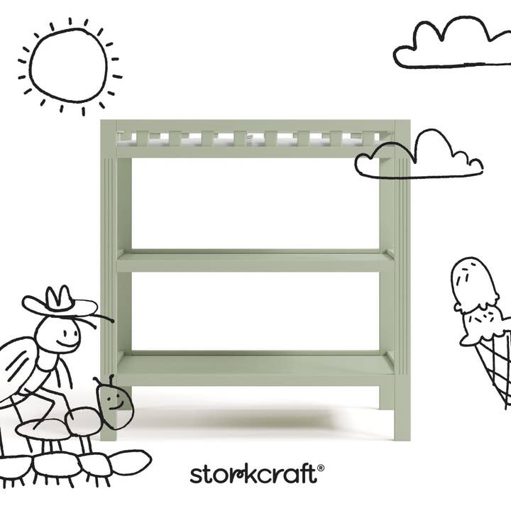 Storkcraft - Wholesale Bed - Kids & Baby - Storkcraft® Morningside™ Changing Table with Bonus Water-Resistant Changing Pad69