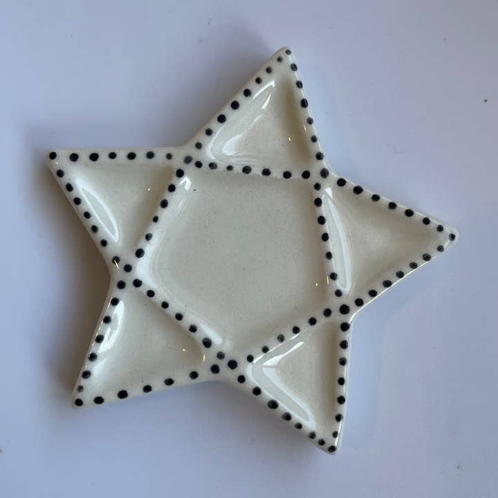 Muddy Ceramic Limited - Vente Palettes/plateaux de mélange - Palette en céramique Star, palette d'artistes en céramique de poche, palette d'aquarelle faite main, palette d'aquarelle en céramique, palette de peinture0