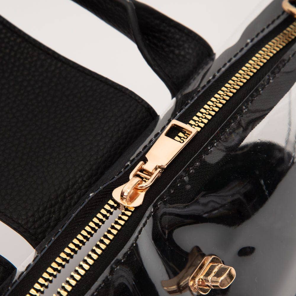 MiMi Wholesale - Vente Sacoche – femme - TG10701 Stella Mini Sac à Main/Bandoulière Transparent16