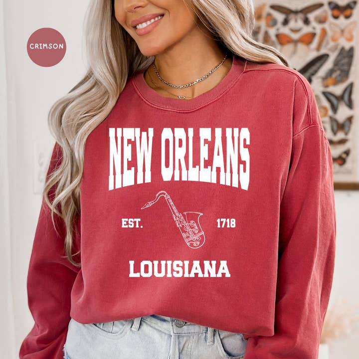 New Orleans Comfort Colors® Sweatshirt for wholesale by CindyL Boutique