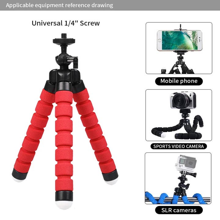 GulleeGadgets - Wholesale Selfie Stick - Octopus Camera Tripod Stand for Cell Phone- Assorted In Bulk
