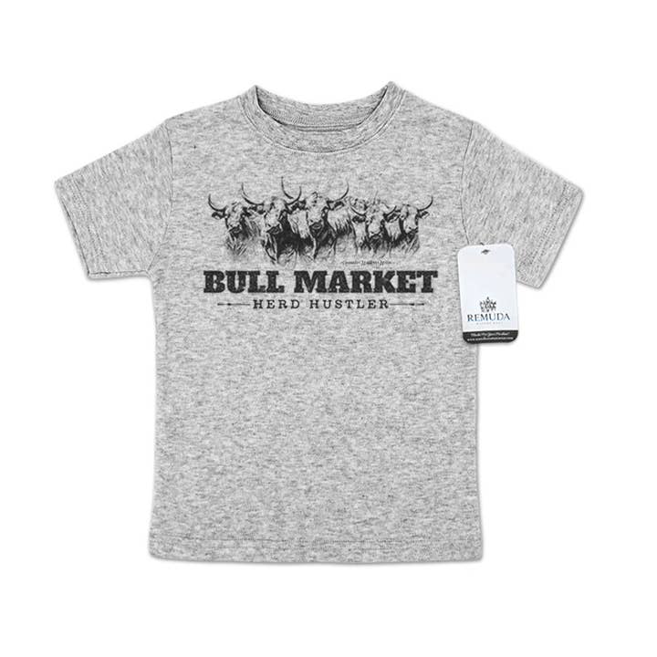 Bull Market Herd Hustler - Western Toddler Tee for wholesale by Remuda Western Wear