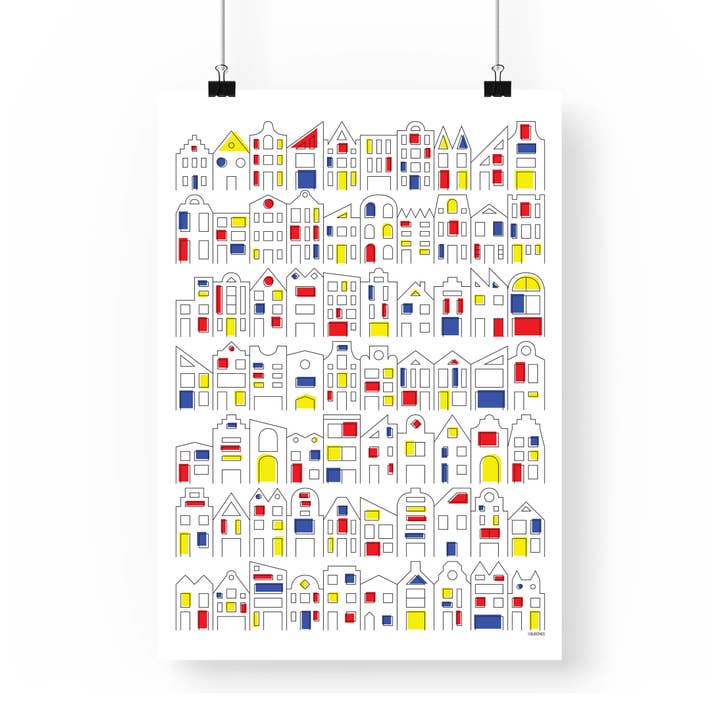 Artprint Hollandse Herenhuizen for wholesale by Burones